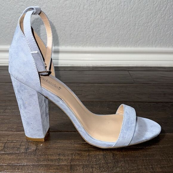 WOMENS LIGHT BLUE SHOE DAZZLE SANDAL SIZE 11 - Picture 2 of 10